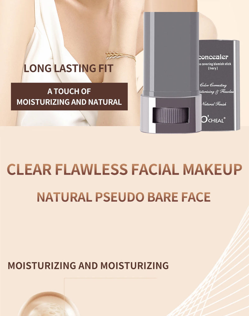 Magic Face Foundation Contour Stick Long-wear Lightweight Brighten Stick  Face Concealer Blemish Contouring Beauty Makeup