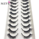 10 Pairs 3D Eyelash Natural Mink False Eyelashes Makeup Fake Eye Lashes Faux Cils Make up Beauty Tools maquillaje 15 Style