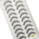 10 Pairs 3D Eyelash Natural Mink False Eyelashes Makeup Fake Eye Lashes Faux Cils Make up Beauty Tools maquillaje 15 Style