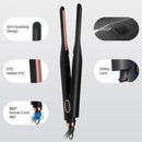 Small Flat Iron for Short Hair, Temperature Adjustable Pencil Flat Iron Fast Heat Up, 3/10 Inch Beard Straightening Iron