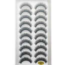 10 Pairs 3D Eyelash Natural Mink False Eyelashes Makeup Fake Eye Lashes Faux Cils Make up Beauty Tools maquillaje 15 Style