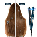 CkeyiN Mini Hair Flat Iron 2 in 1 Hair Straightener and Curler Portable Straightening Iron Constant Temperature