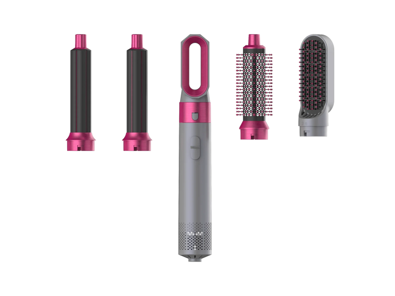 5 in 1  Low Noise Hair Styler  Professional  Hair Curling Straightening  Hair Drying  Hot Air Brushes 1000W
