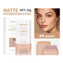 Multi-Use Foundation Stick Skin Tint Foundation Stick With Brush Makeup Matte Waterproof Thin and Cover Blemishes Makeup