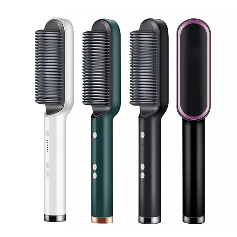 Professional 2-in-1 Hair Dryer & Straightening Brush