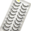10 Pairs 3D Eyelash Natural Mink False Eyelashes Makeup Fake Eye Lashes Faux Cils Make up Beauty Tools maquillaje 15 Style