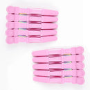 10Pcs Black Pink Blue Purple Professional Alligator Hair Clips,Hair Clips for Styling Sectioning Wide Teeth Double Hinged Design