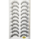 10 Pairs 3D Eyelash Natural Mink False Eyelashes Makeup Fake Eye Lashes Faux Cils Make up Beauty Tools maquillaje 15 Style