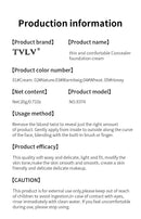 TVLV eraser foundation make-up stick 20g,with brush to brighten skin liquid foundation,non-marking,long-lasting makeup concealer