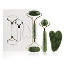 3-in-1 Jade Roller And Gua Sha Set,Roller With Eye Massager,Ridged Massager,Facial Tools For Skin Care Routine And Puffiness
