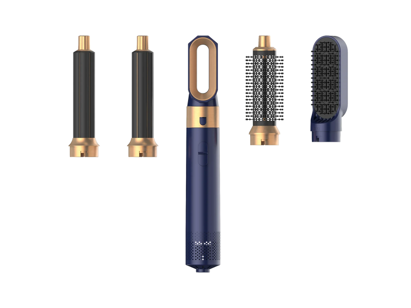 5 in 1  Low Noise Hair Styler  Professional  Hair Curling Straightening  Hair Drying  Hot Air Brushes 1000W