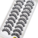 10 Pairs 3D Eyelash Natural Mink False Eyelashes Makeup Fake Eye Lashes Faux Cils Make up Beauty Tools maquillaje 15 Style
