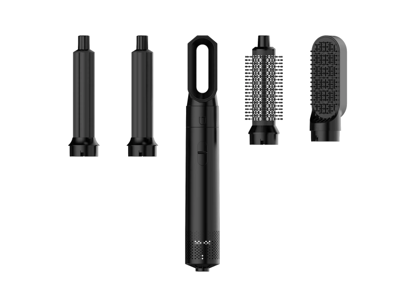 5 in 1  Low Noise Hair Styler  Professional  Hair Curling Straightening  Hair Drying  Hot Air Brushes 1000W