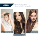 CkeyiN Mini Hair Flat Iron 2 in 1 Hair Straightener and Curler Portable Straightening Iron Constant Temperature