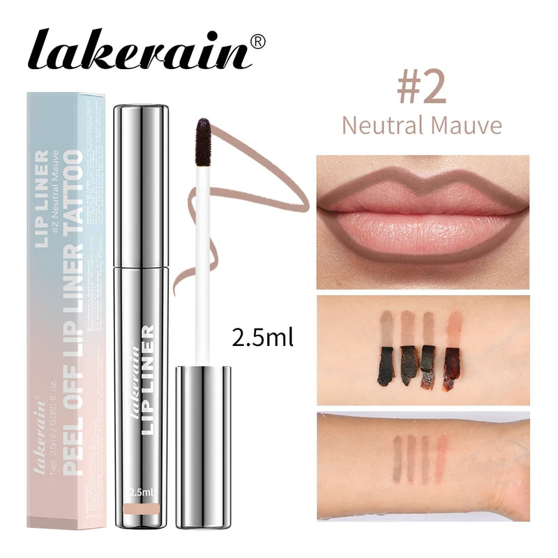4PCS Highly Pigmented Lip Liner Tattoo Matte Peel Off Enhance Lips Lip Liner Lasting Lip Stain Waterproof Transfer-proof Lipstic