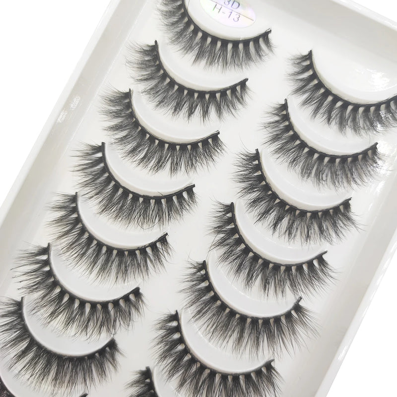 10 Pairs 3D Eyelash Natural Mink False Eyelashes Makeup Fake Eye Lashes Faux Cils Make up Beauty Tools maquillaje 15 Style