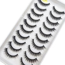 10 Pairs 3D Eyelash Natural Mink False Eyelashes Makeup Fake Eye Lashes Faux Cils Make up Beauty Tools maquillaje 15 Style