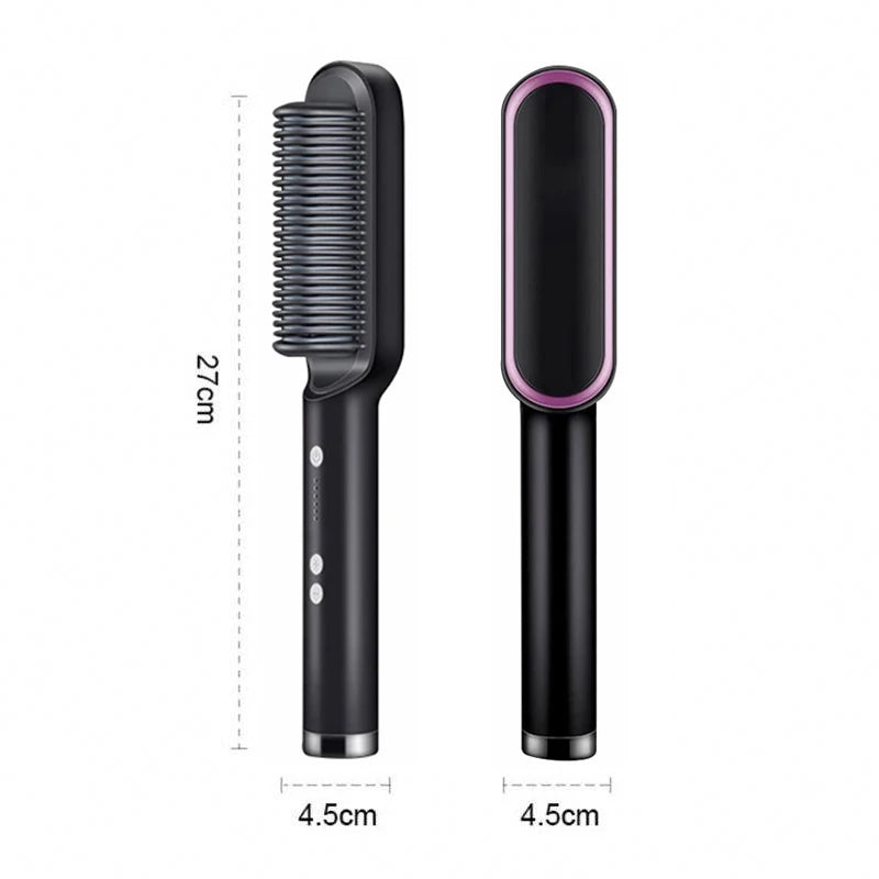 Professional 2-in-1 Hair Dryer & Straightening Brush