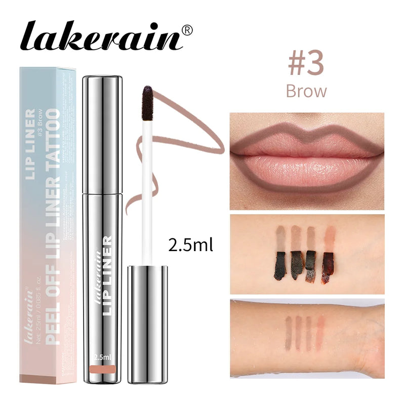 4PCS Highly Pigmented Lip Liner Tattoo Matte Peel Off Enhance Lips Lip Liner Lasting Lip Stain Waterproof Transfer-proof Lipstic