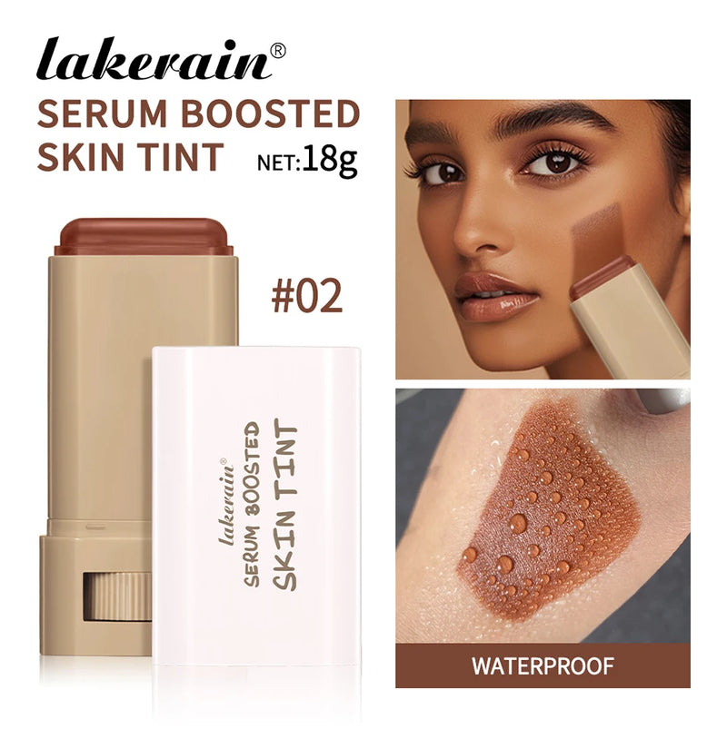 Eraser Foundation Stick Stick Serum Boosted Skin Tint Foundation Stick Smooth Plumper Hight Coverage Travel Flawless Foundation