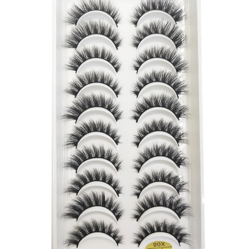 10 Pairs 3D Eyelash Natural Mink False Eyelashes Makeup Fake Eye Lashes Faux Cils Make up Beauty Tools maquillaje 15 Style