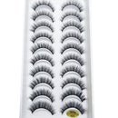 10 Pairs 3D Eyelash Natural Mink False Eyelashes Makeup Fake Eye Lashes Faux Cils Make up Beauty Tools maquillaje 15 Style