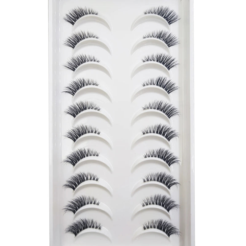 10 Pairs 3D Eyelash Natural Mink False Eyelashes Makeup Fake Eye Lashes Faux Cils Make up Beauty Tools maquillaje 15 Style