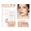 Multi-Use Foundation Stick Skin Tint Foundation Stick With Brush Makeup Matte Waterproof Thin and Cover Blemishes Makeup