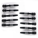 10Pcs Black Pink Blue Purple Professional Alligator Hair Clips,Hair Clips for Styling Sectioning Wide Teeth Double Hinged Design