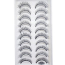 10 Pairs 3D Eyelash Natural Mink False Eyelashes Makeup Fake Eye Lashes Faux Cils Make up Beauty Tools maquillaje 15 Style
