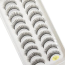 10 Pairs 3D Eyelash Natural Mink False Eyelashes Makeup Fake Eye Lashes Faux Cils Make up Beauty Tools maquillaje 15 Style