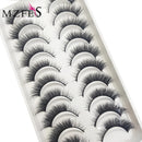 10 Pairs 3D Eyelash Natural Mink False Eyelashes Makeup Fake Eye Lashes Faux Cils Make up Beauty Tools maquillaje 15 Style