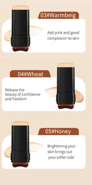 TVLV eraser foundation make-up stick 20g,with brush to brighten skin liquid foundation,non-marking,long-lasting makeup concealer