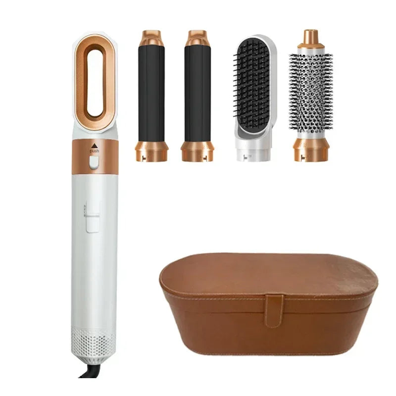 5 in 1 Hair Dryer Hot Comb Set Professional Curling Iron Hair Straightener Styling Tool For Professional Hair Dryer Household