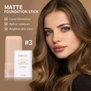 Multi-Use Foundation Stick Skin Tint Foundation Stick With Brush Makeup Matte Waterproof Thin and Cover Blemishes Makeup