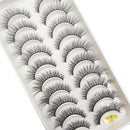 10 Pairs 3D Eyelash Natural Mink False Eyelashes Makeup Fake Eye Lashes Faux Cils Make up Beauty Tools maquillaje 15 Style