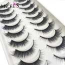 10 Pairs 3D Eyelash Natural Mink False Eyelashes Makeup Fake Eye Lashes Faux Cils Make up Beauty Tools maquillaje 15 Style