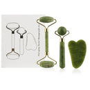3-in-1 Jade Roller And Gua Sha Set,Roller With Eye Massager,Ridged Massager,Facial Tools For Skin Care Routine And Puffiness