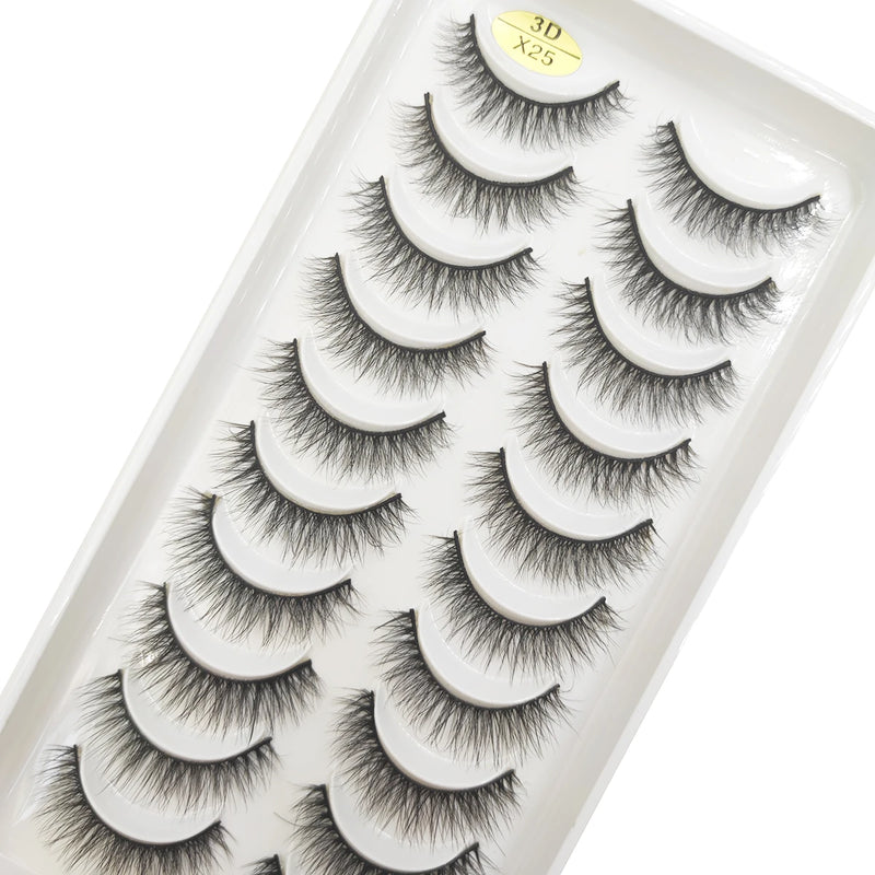 10 Pairs 3D Eyelash Natural Mink False Eyelashes Makeup Fake Eye Lashes Faux Cils Make up Beauty Tools maquillaje 15 Style
