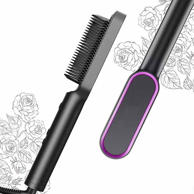 Professional 2-in-1 Hair Dryer & Straightening Brush