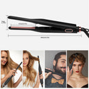 Small Flat Iron for Short Hair, Temperature Adjustable Pencil Flat Iron Fast Heat Up, 3/10 Inch Beard Straightening Iron
