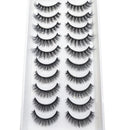 10 Pairs 3D Eyelash Natural Mink False Eyelashes Makeup Fake Eye Lashes Faux Cils Make up Beauty Tools maquillaje 15 Style